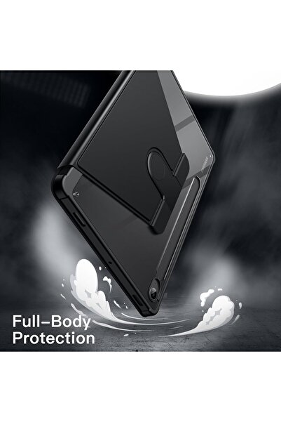 JETech 360° Rotating Case for Samsung Galaxy Tab S9 FE 10.9 / S9 11 (2023) with S Pen Holder, Trans