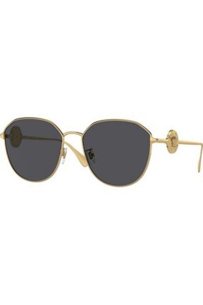 Versace Woman Irregular Sunglasses- Ve 2259d - Lense Size:58mm - Gold