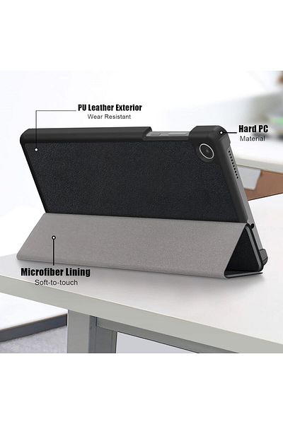 erorex Discool متوافق مع Lenovo Tab M8 (الجيل الرابع) (TB-300FU)، حامل ثلاثي الطي خفيف الوزن