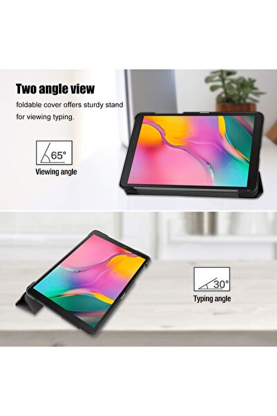 PROCASE Galaxy Tab A 8.0 2019 Hard Shell Trifold Stand Case (SM-T290/SM-T295) - Black