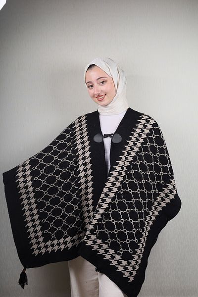 BAYSEM Knitwear Poncho - Pattern-06 - Color-05