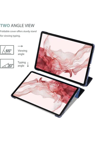 PROCASE جراب رفيع صلب لجهاز Galaxy Tab S8 / Tab S7 مقاس 11 بوصة - أزرق داكن