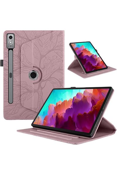 erorex جراب Fegishilly لجهاز Lenovo Tab P12 مقاس 12.7 بوصة 2023 - ذهبي وردي