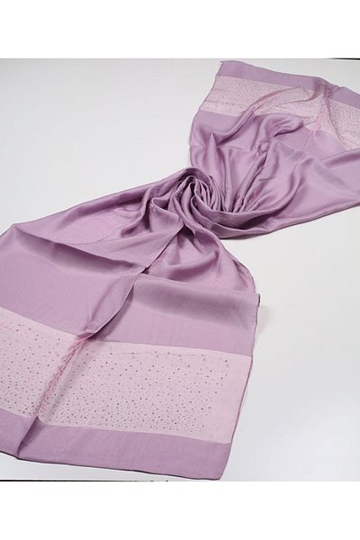 PİRAMİT Pyramid Solid Color Stone Evening Dress Shawl - Pattern-06 - Color-08