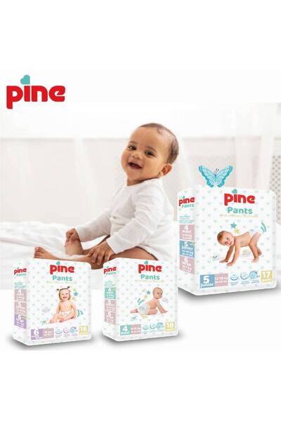 Pine Junior (12-18 Kg) 17 Adet Külotlu Bebek Bezi