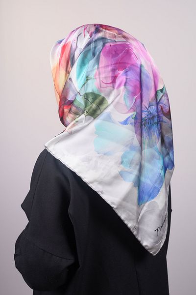 PİRAMİT Φουλάρι από ρεγιόν με σχέδιο Pyramid Luxer - Pattern-31 - Color-02