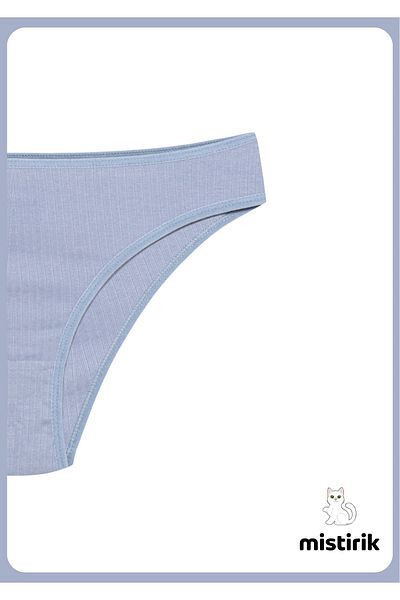 MİSTİRİK Model Taranto Slip Bumbac Rigate Flexibil Confortabil Chiloți Respirabili Culoare Mov