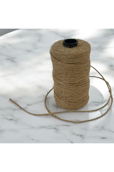 HUR-AY PACK Linen Yarn / 1 Bobi̇n / Raw Yarn / Gift Wrapping Yarn / 120 Gr.