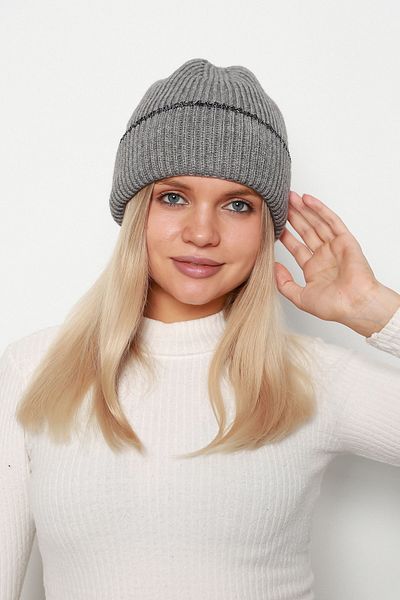 Luminos Butik Anthracite Colored Glitter Basic Wool Beret - Bere1139