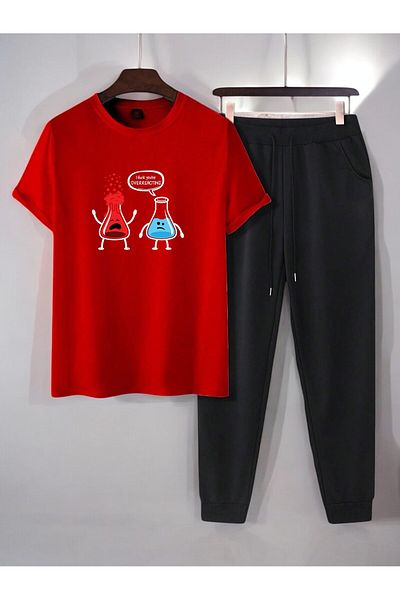 uyguntarz Unisex I Think You'Re Overreacting Printed Tracksuit Set