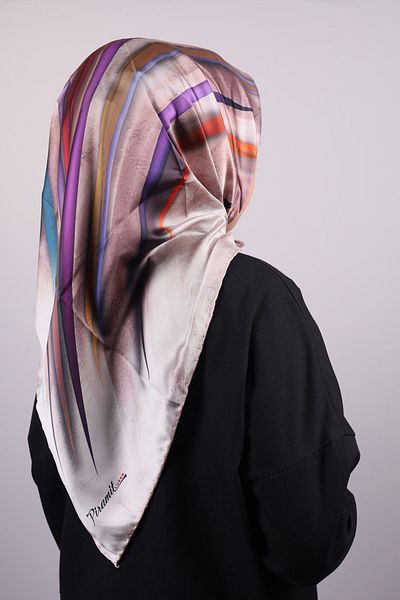 PİRAMİT Φουλάρι από ρεγιόν με σχέδιο Pyramid Luxer - Pattern-29 - Color-02
