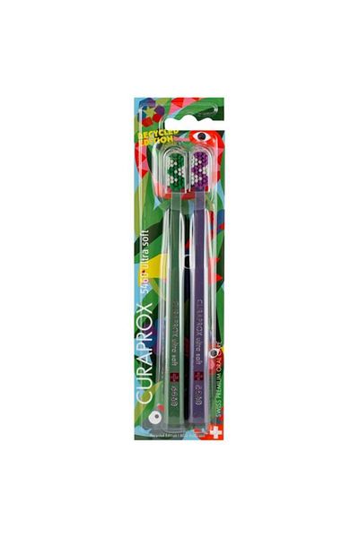 Curaprox Recycled Edition 5460 Ultra Soft 2-Pack Toothbrush