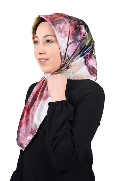 PİRAMİT Pyramid Luxer Patterned Rayon Scarf - Pattern-24 - Color-11