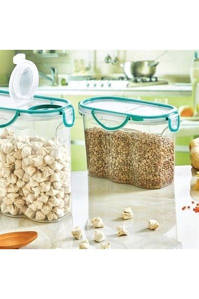 By Ogalo Byogalo ®   Lockable Lid Sealed Air, Water Liquid Proof 1.2 Liter Food Storage Container-Sa580