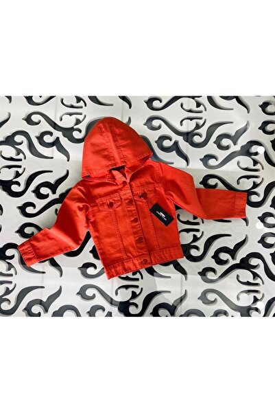 Hilal Akıncı Kids Деним яке с качулка, цветно и свалящо се, за момиче