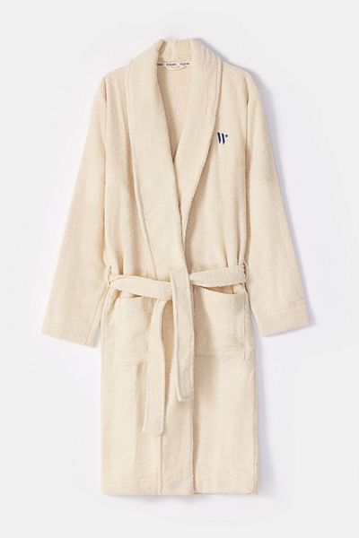 Woody Unisex Βαμβακερό Μπουρνούζι Terry-Mds - 211-Φυσική Σημύδα