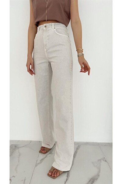 ByCukurovaFrango Penolope Women's Stone Color Jean