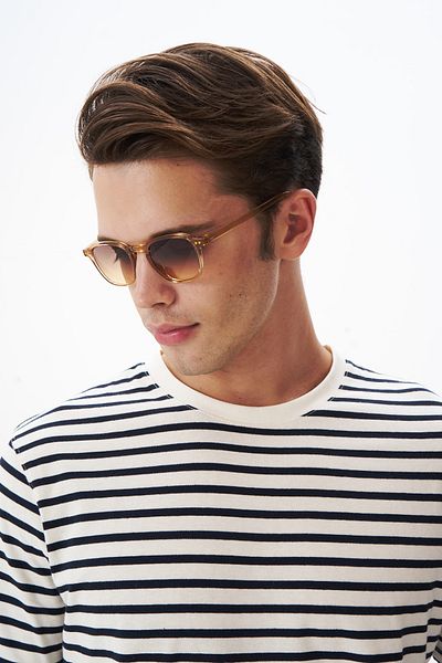 EYE OF HORUS EOH1129 C4 Unisex Brown Sunglasses