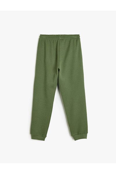 Koton Basic Cotton Sweatpants - Tie Waist and Pocket Detail