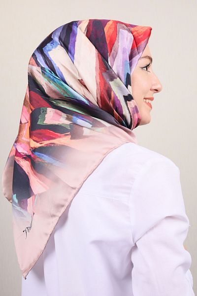 PİRAMİT Pyramid Luxer Patterned Rayon Scarf - Pattern-07 - Color-07