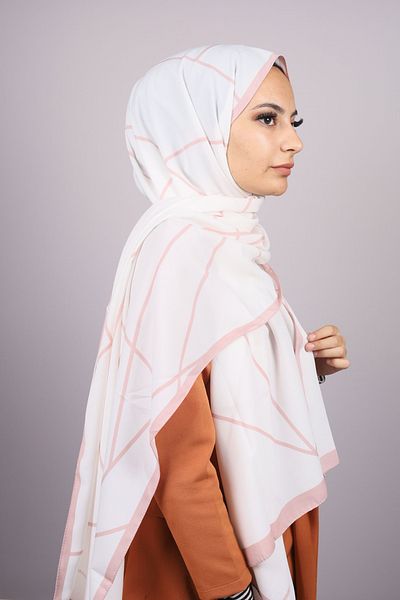 Modakaşmir Moda Cashmere Pink Series Medina Silk Shawl - Color-08