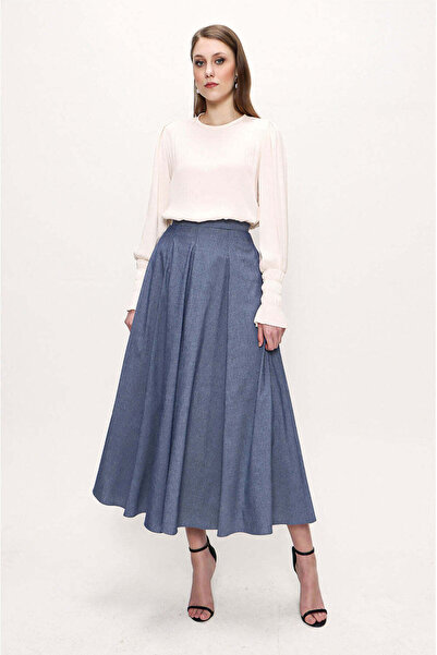 SOCIETA Bej Bilekleri Lastikli Bluz 19907