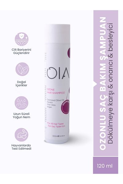 OIA Ozone Powered Hair Care Shampoo - Ozone Hair Shampoo 300 ml |   Sls Does Not Contain Salt and Paraben