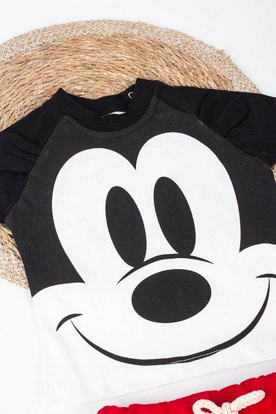 TRENDİMİZBİR Mouse Printed Shorts Set for Baby Boy