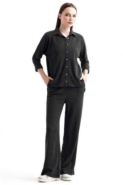 İKLİM LİFE Bürümcük Shirt Pants Double Set