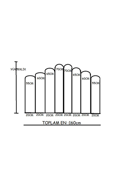 DUKDUK STORE YATAK BAŞLIĞI 160CM LİK-8 ADET PANEL
