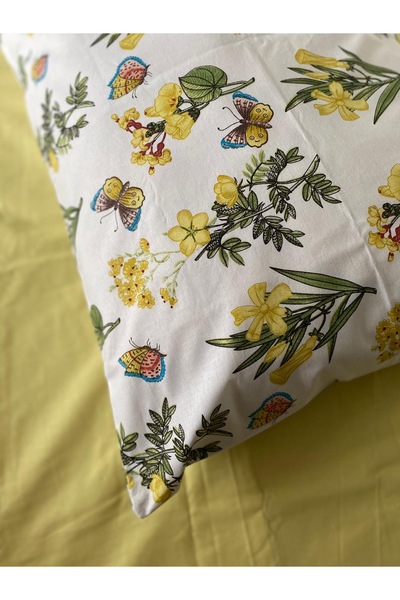 Akçaev طقم ملاءة وغطاء وسادة فردي من صن شاين