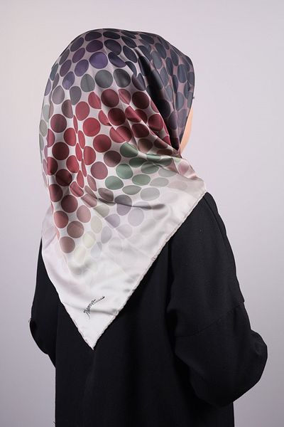PİRAMİT Φουλάρι από ρεγιόν με σχέδιο Pyramid Luxer - Pattern-28 - Color-03