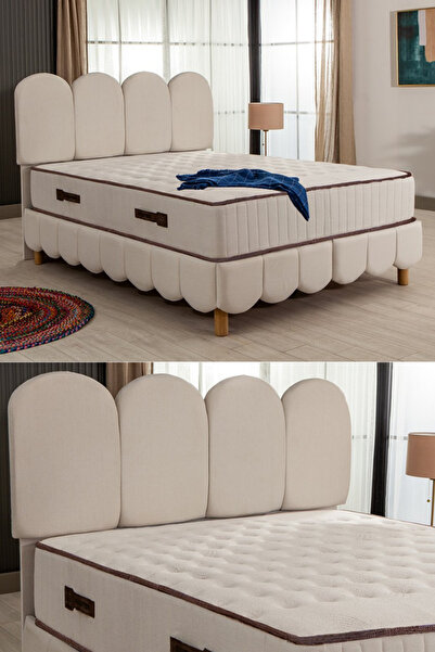 MODAMED Eco Bohem Yatak Seti / Karyola + Başlık + Yatak