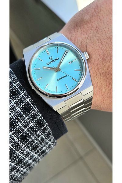 Raymond Rym-280270 Raymond Men's Wristwatch - Stainless Steel and Sapphire Glass - 2 Years Warranty