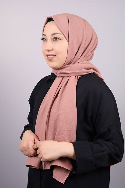 PİRAMİT Pyramid Solid Color Cotton Shawl - Pattern-01 - Color-12