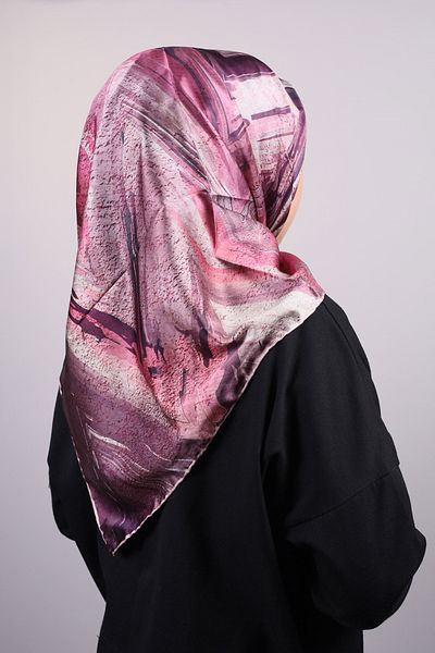 PİRAMİT Φουλάρι από ρεγιόν με σχέδιο Pyramid Luxer - Pattern-27 - Color-04