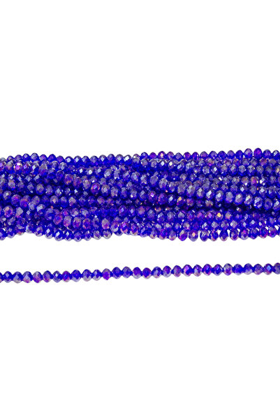 Serhat Aksesuar ve El İşçilik 6 ملم ساكس جانجان خرز زجاجي كريستالي 1 سلسلة - ...