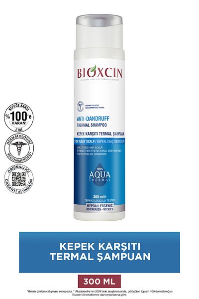 Bioxcin Aqua Thermal Anti-Dandruff Shampoo 300ml All Hair Types