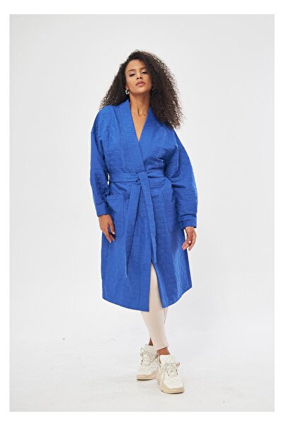 TIFFANY&TOMATO Arkası Baskılı Kapitone Kimono