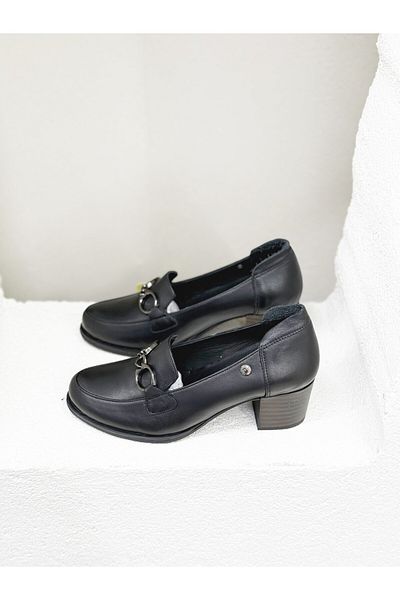 Mammamia D25YA-3345 PIELE VERITĂ CU DETALII CATARAMĂ TOC 6CM PANTOF DE ZILNIC FEMEI
