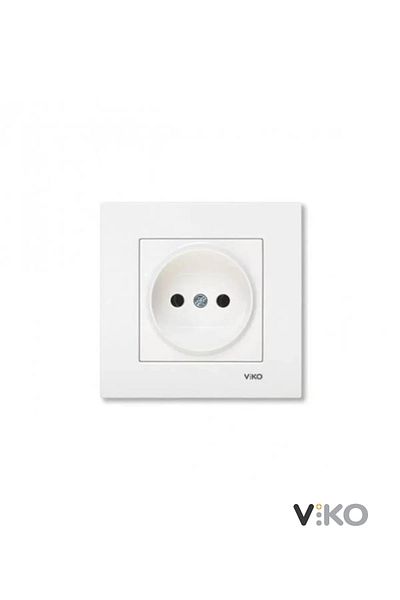 VİKO Karre Series Grounded Socket White
