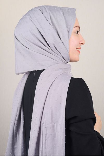 poloist Solid Color Chiffon Pintuck Shawl - Pattern-01 - Color-22