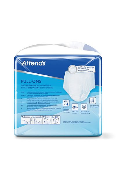 attends Pull-Ons 10 Incontinence Pants Large Size - 14 Pieces