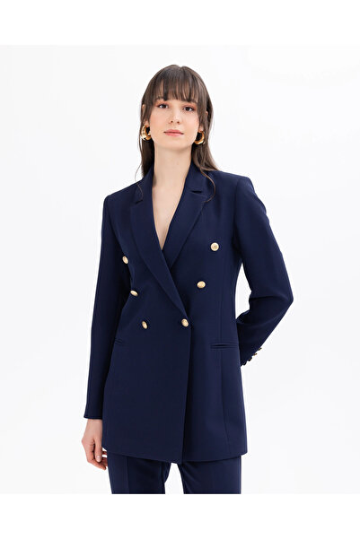 SEÇİL Fileto Cepli  Klasik Blazer Ceket