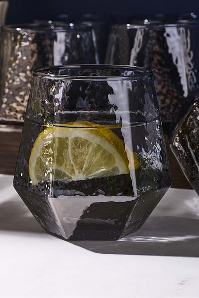 Perotti Harris Smoked 320 ml Set of 6 Glass Cups