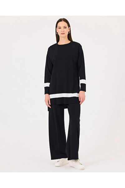 SCL Yüksek Bel Bol Paça Triko Pantolon