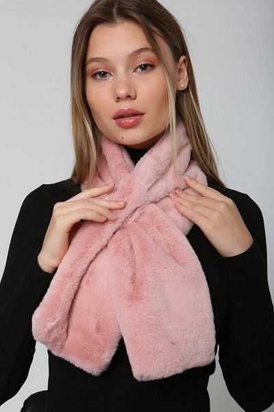 Luminos Butik Soft Pink Plush - Warm Holder Neck Collar Accessory Byn01