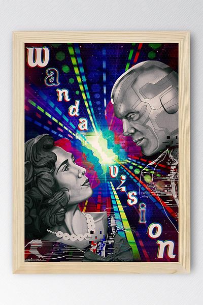 Saturn Wandavision Framed Painting - Marvel Movie Poster Painting
