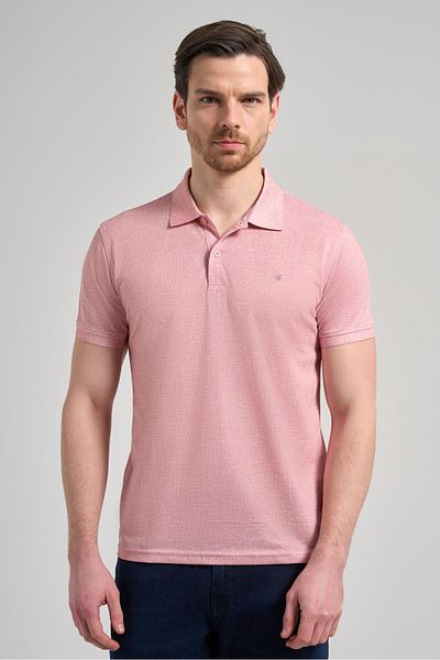 İmza Polo cu mânecă scurtă imprimată - Tricou casual slim fit Dizayn 1011250151