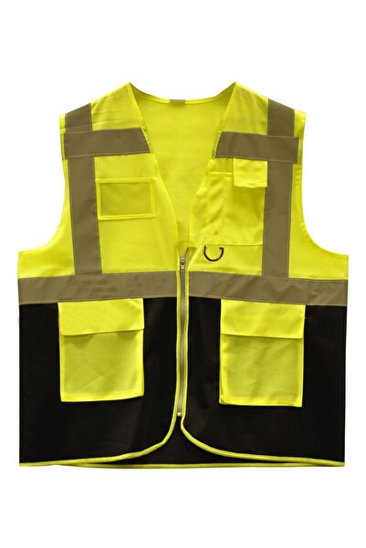 KIG Kocaeli İş Güvenliği سترة تحذيرية بجيبين